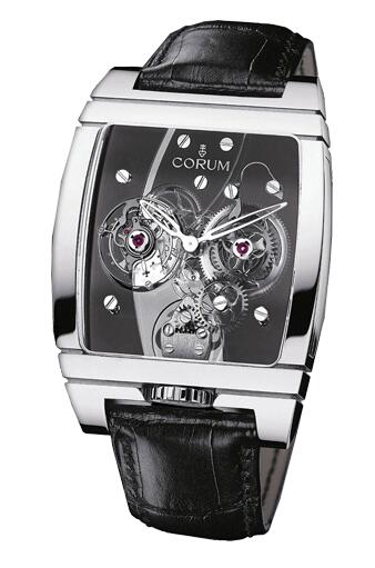 Review Copy Corum Golden Bridge Golden Tourbillon Panoramique Grey Sapphire Watch 382.870.59/0F01 0000